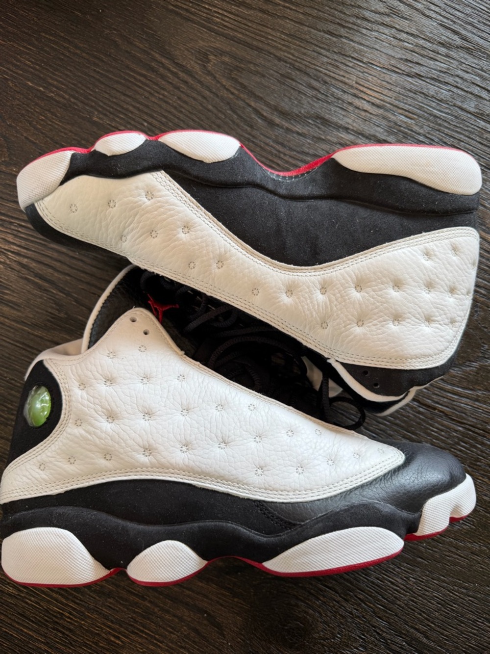 NIKE AIR JORDAN 13 RETRO size 10 CDP 2007 BLACK WHITE RED
